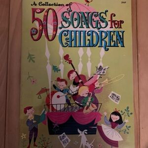 50 Songs for Children classic sheet music song book USA Whitman VINTAGE 1964